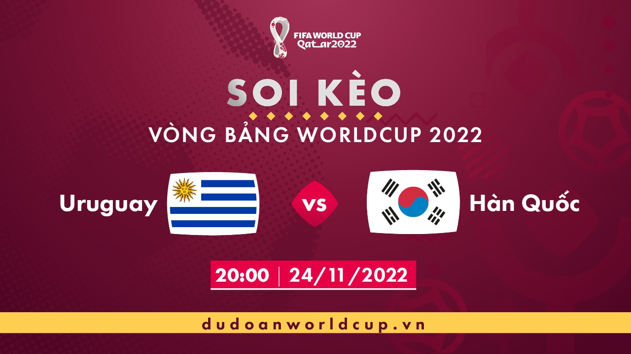 Soi kèo Uruguay vs Hàn Quốc, 20h ngày 24/11/2022
