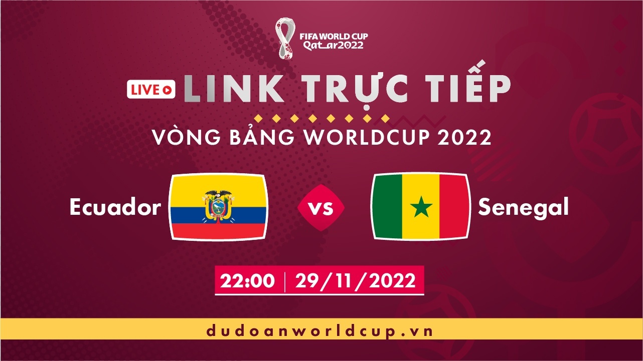 Trực Tiếp Ecuador vs Senegal, 22h ngày 29/11/2022 [Kèm link]