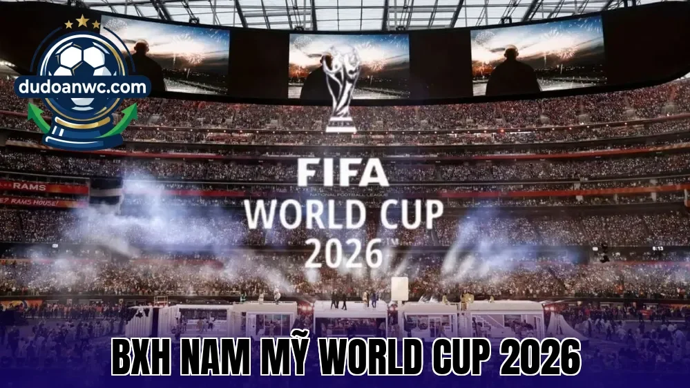 BXH Nam Mỹ World Cup 2026