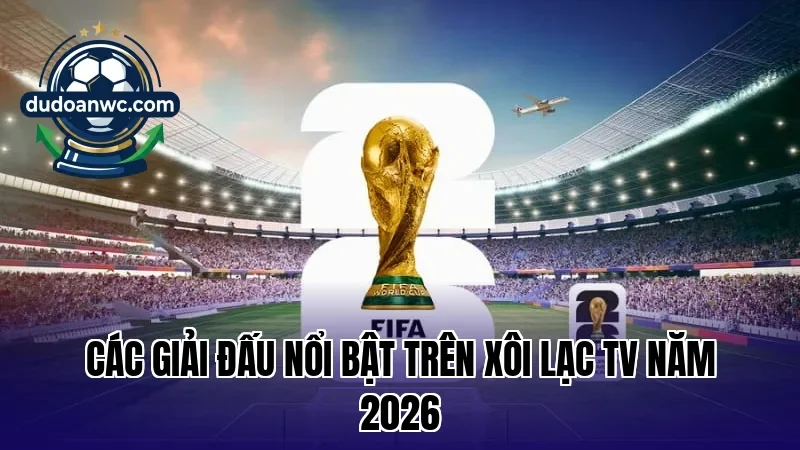 Các giải đấu nổi bật trên Xôi Lạc TV năm 2026