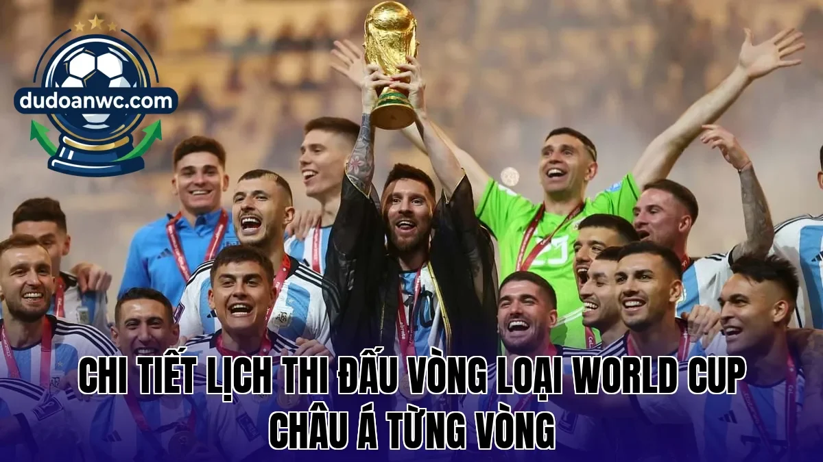 Chi tiết lịch thi đấu vòng loại World Cup châu Á từng vòng