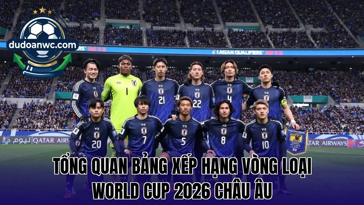 Tổng quan bảng xếp hạng vòng loại World Cup 2026 châu Âu